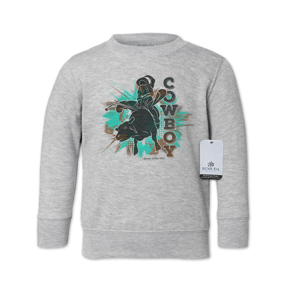 Cowboy Rodeo Bull Rider - Western Toddler Sweatshirt