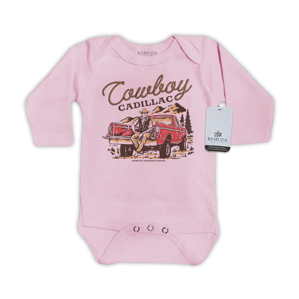 Cowboy Cadillac - Infant Kids One Piece Western Romper