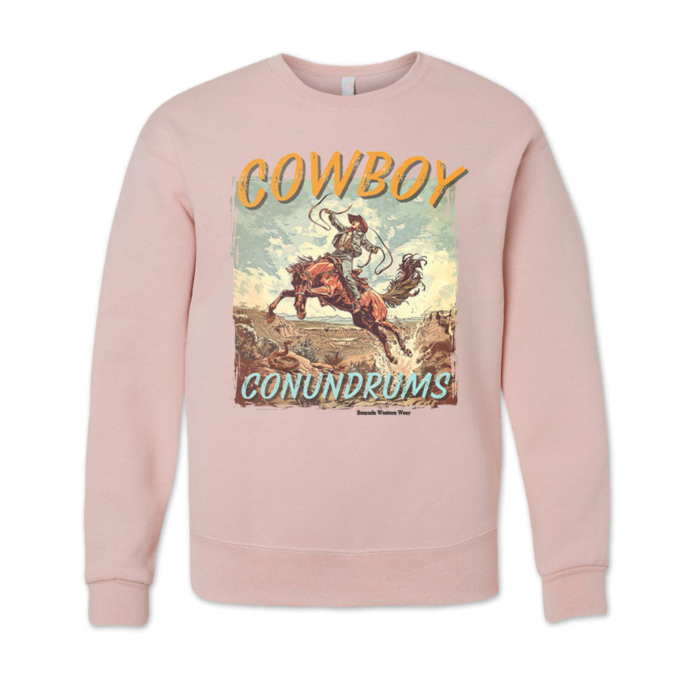 COWBOY CONUNDRUMS Western Adult Unisex Sweatshirt