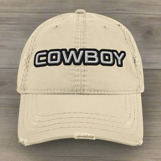 Cowboy Distressed Ball cap