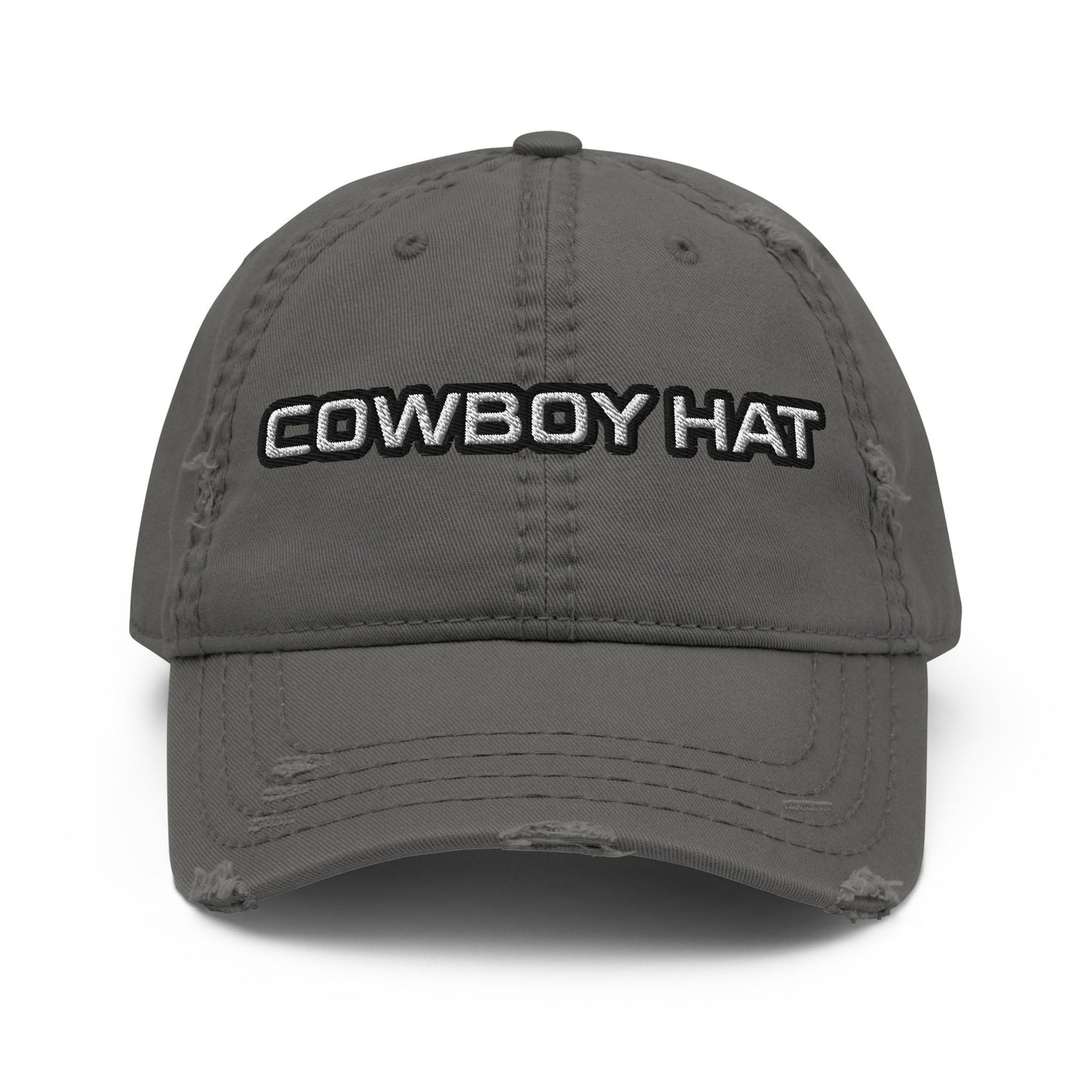 Cowboy Hat Distressed Baseball Cap