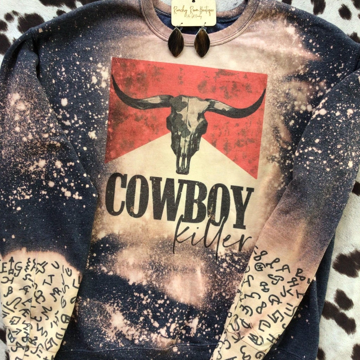 Cowboy Killer Cattle Brand Western Sweatshirt