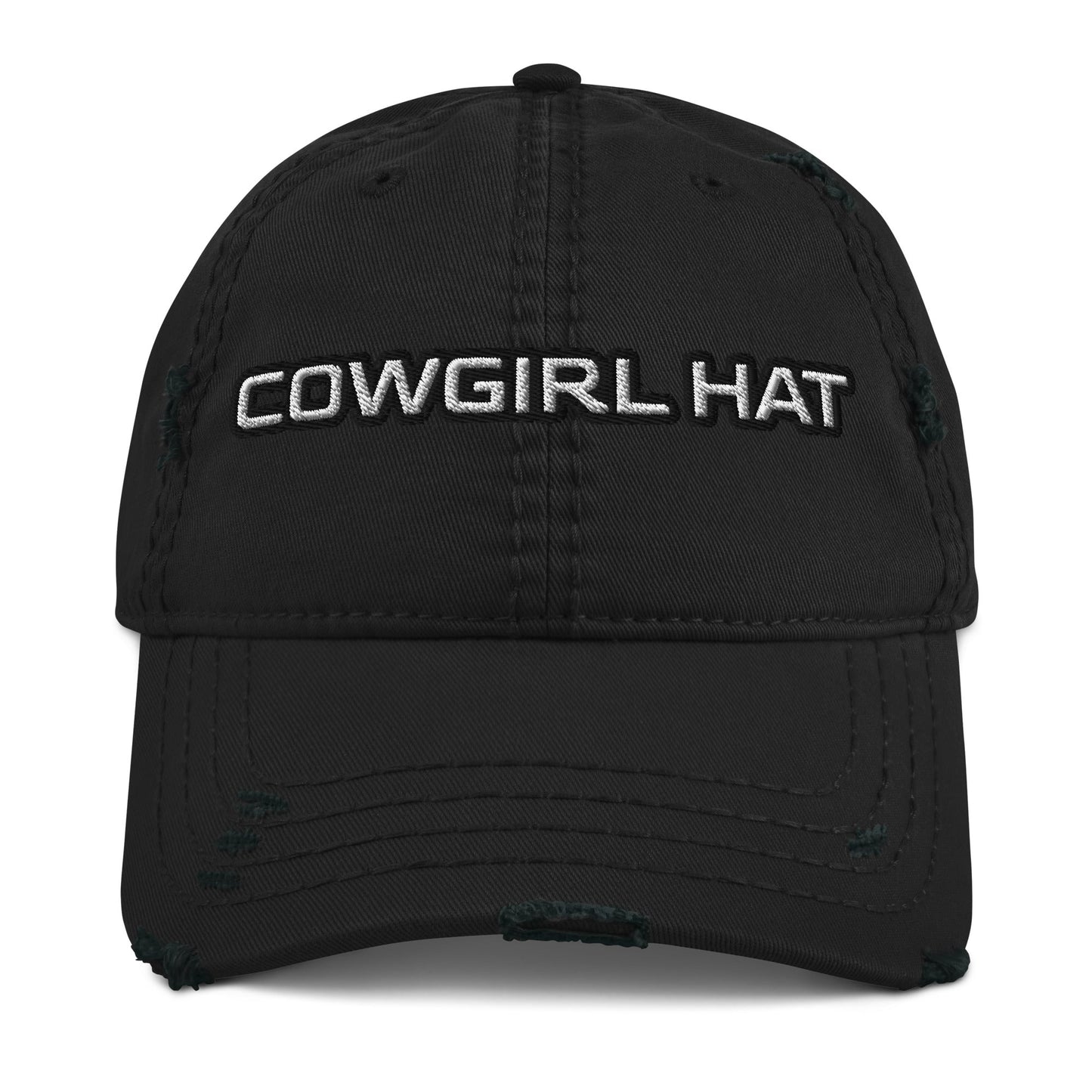Cowgirl Hat Distressed Baseball Cap