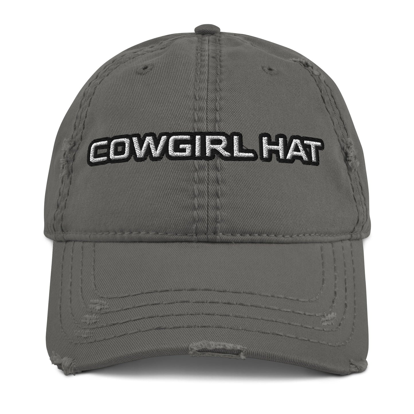 Cowgirl Hat Distressed Baseball Cap