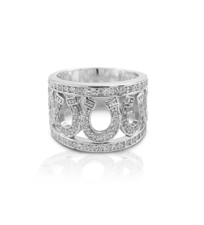 Cowgirl Luxe All-Around Horseshoe Ring