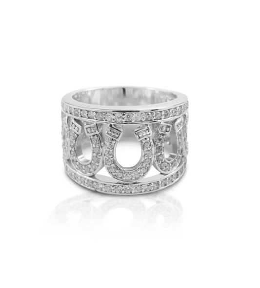 Cowgirl Luxe All-Around Horseshoe Ring