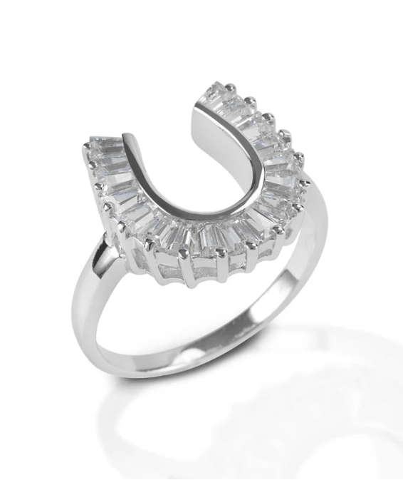 Cowgirl Luxe Baguette Horseshoe Ring