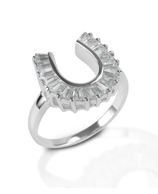 Cowgirl Luxe Baguette Horseshoe Ring