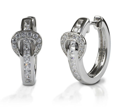 Cowgirl Luxe Buckle Hoop Earrings