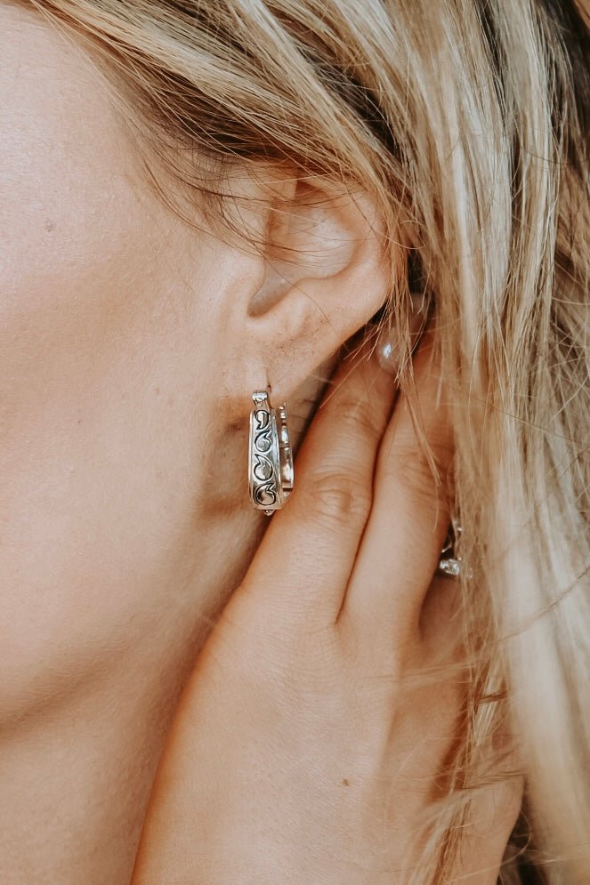 Cowgirl Luxe Engraved Stirrup Earrings