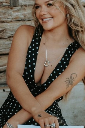 Cowgirl Luxe Engraved Two-Tone Stirrup Necklace