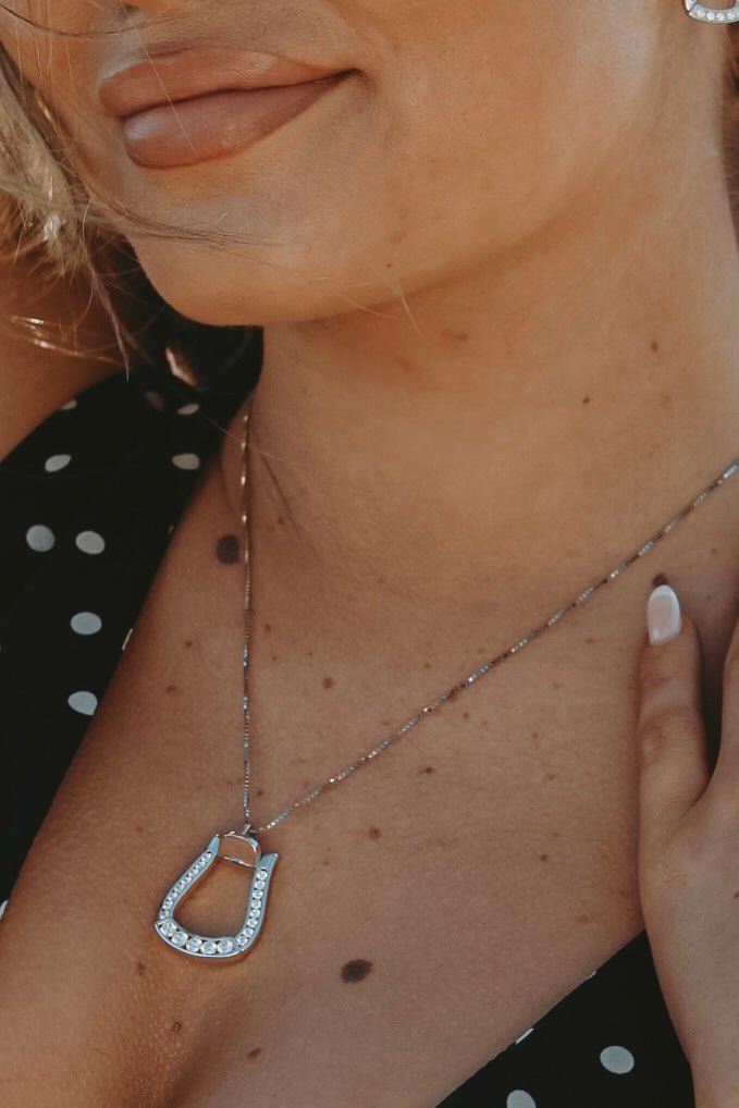Cowgirl Luxe Oxbow Stirrup Necklace