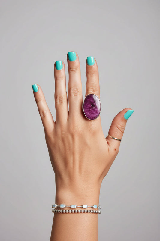 Custer Purple Spiny Oyster Ring