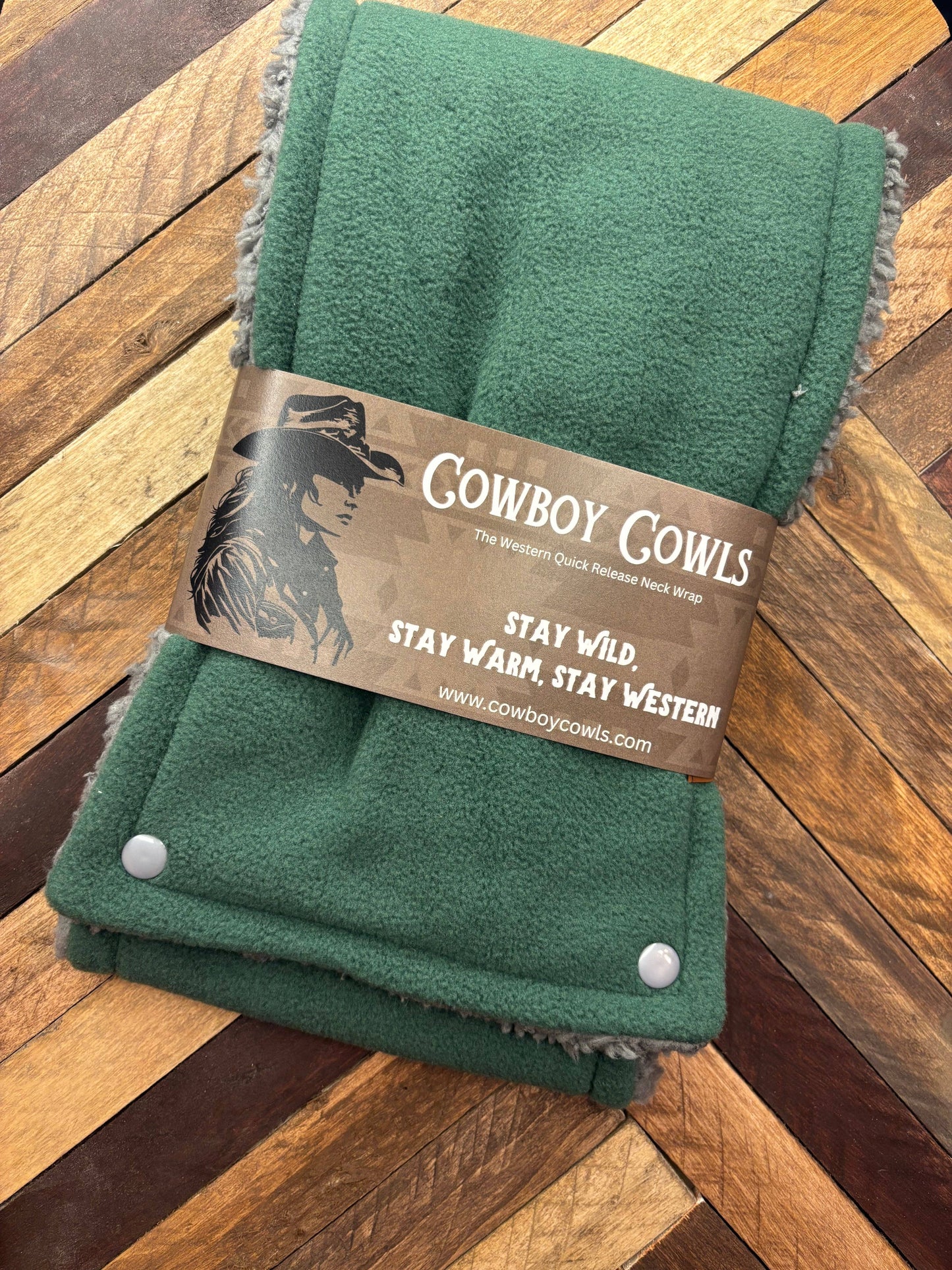 Forest green Cowboy Cowl