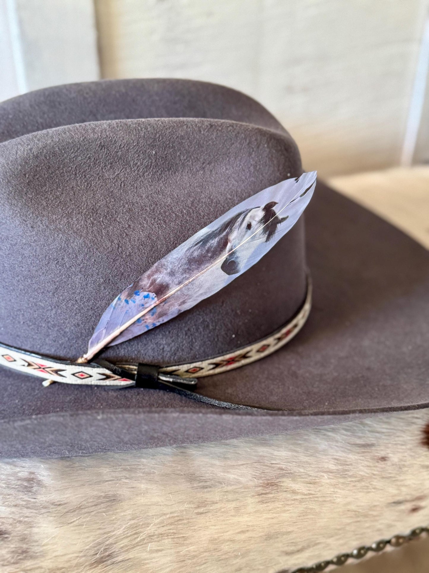 Lone Horse Hat Feather