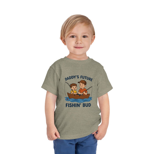 Daddy's Little Fishing Bud Tee for Toddlers