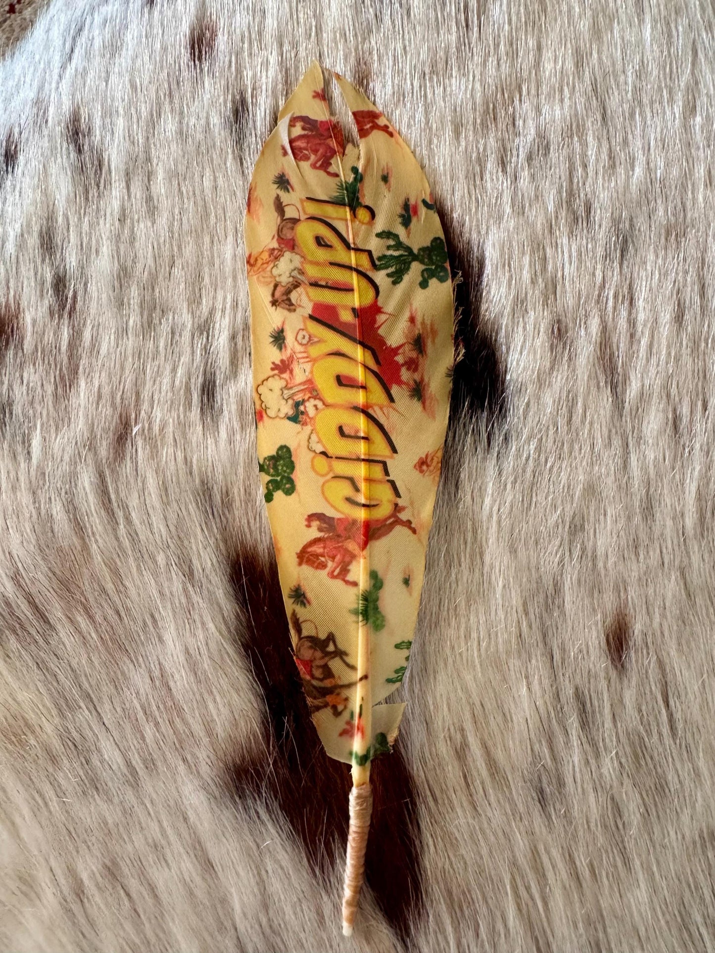 Giddy Up Vintage Cowgirl Hat Feather