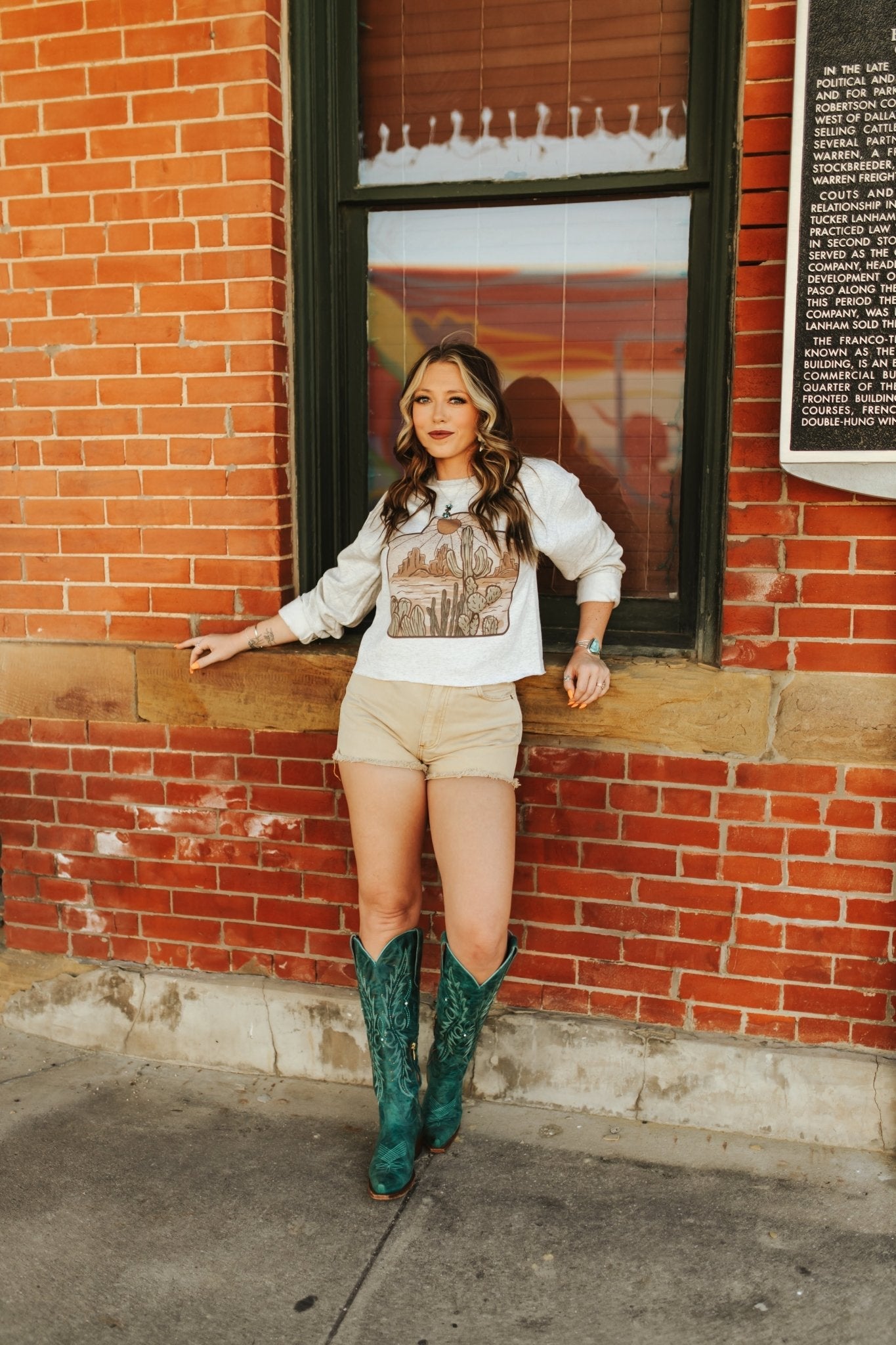 Cattle Tag Raw Hem Graphic