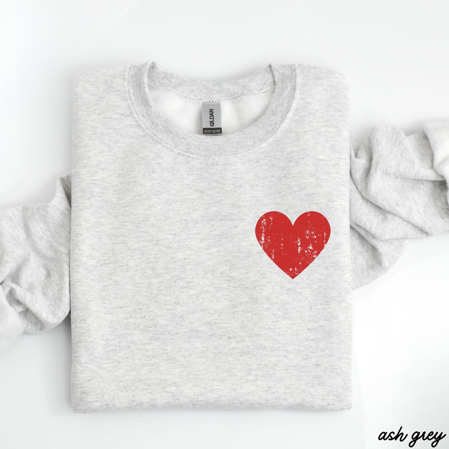 Pocket Heart Sweatshirt *6 Colors (S-3X)