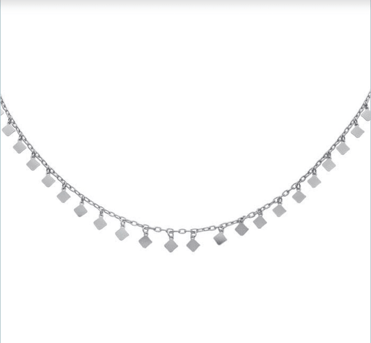 Diamond-Shaped Drops Necklace