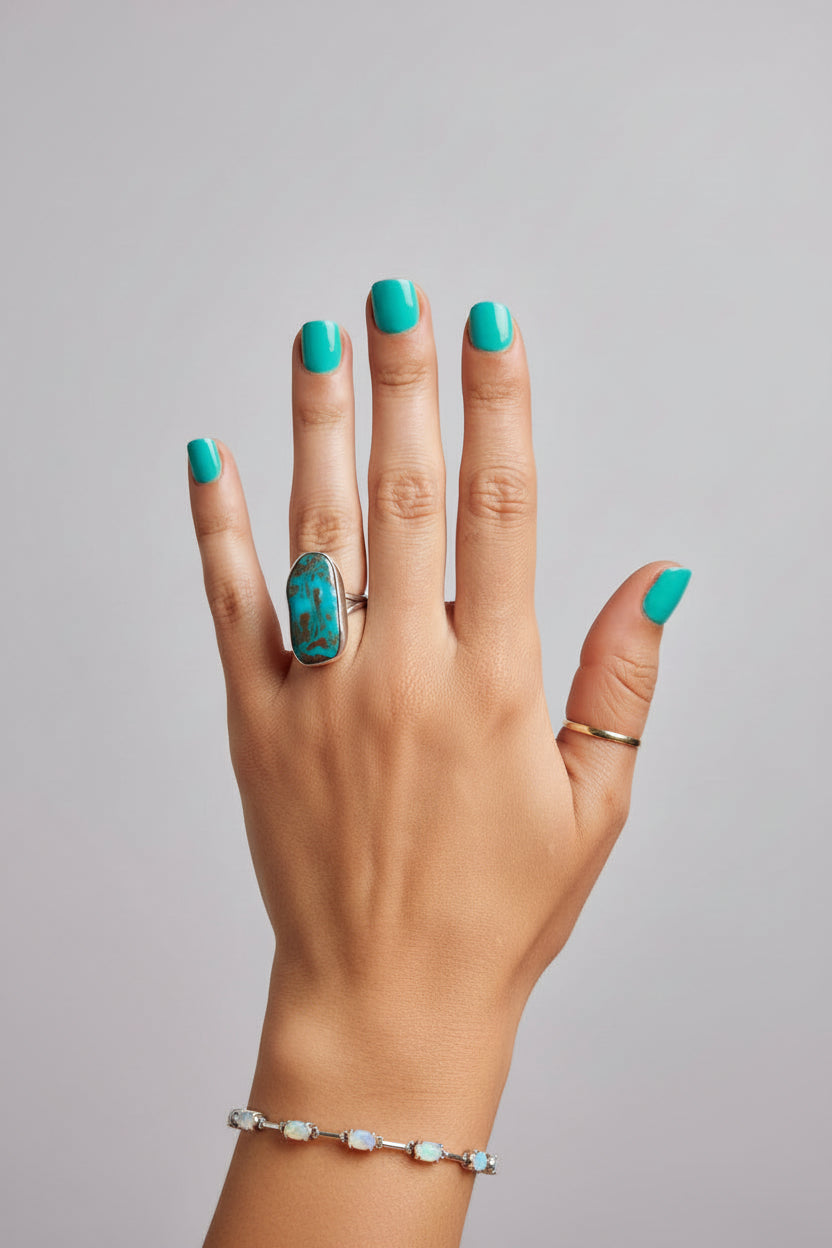 Didn't It Rain Turquoise Ring