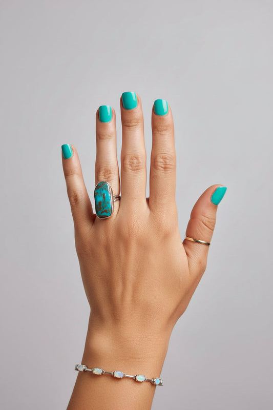 Didn't It Rain Turquoise Ring