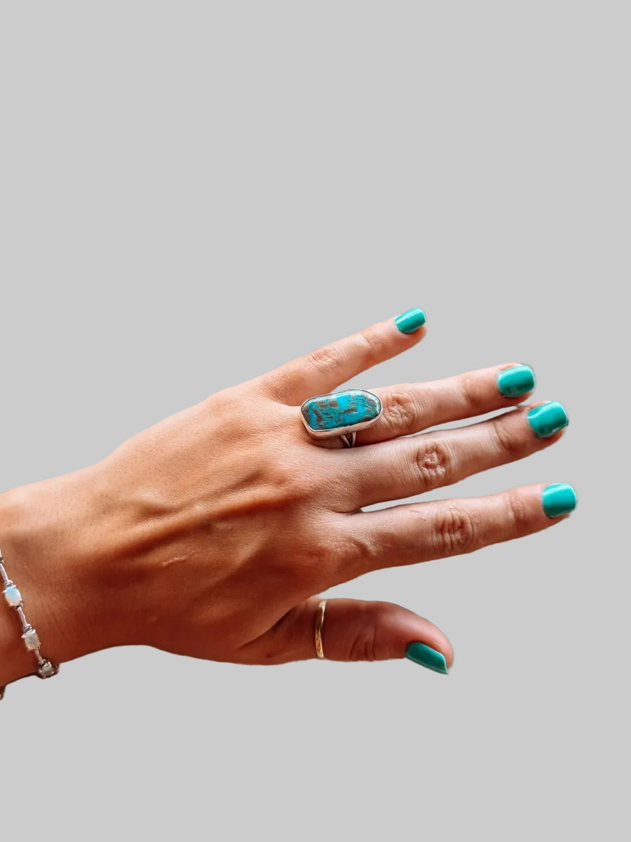 Didn't It Rain Turquoise Ring