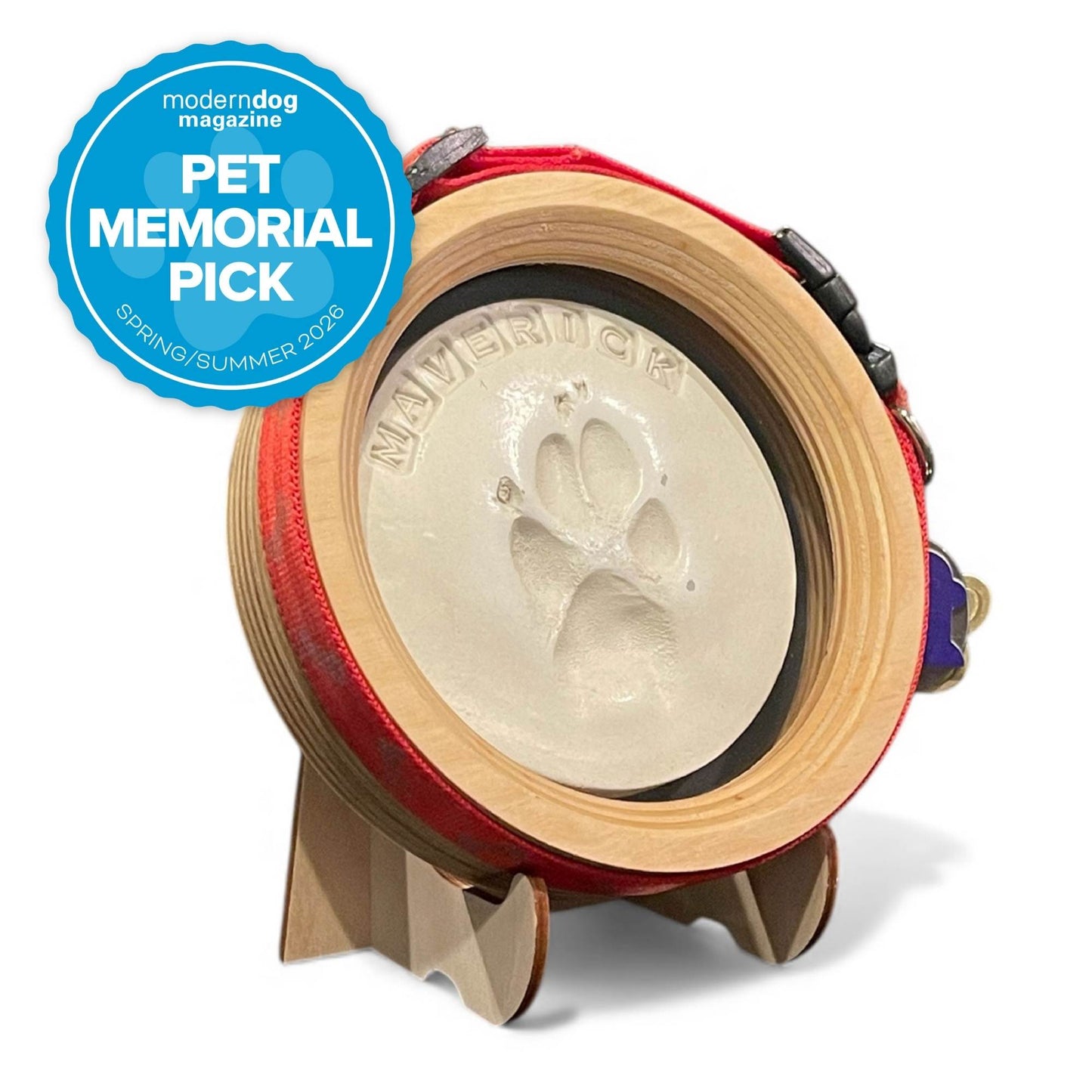Paw Print & Collar Memorial Frame