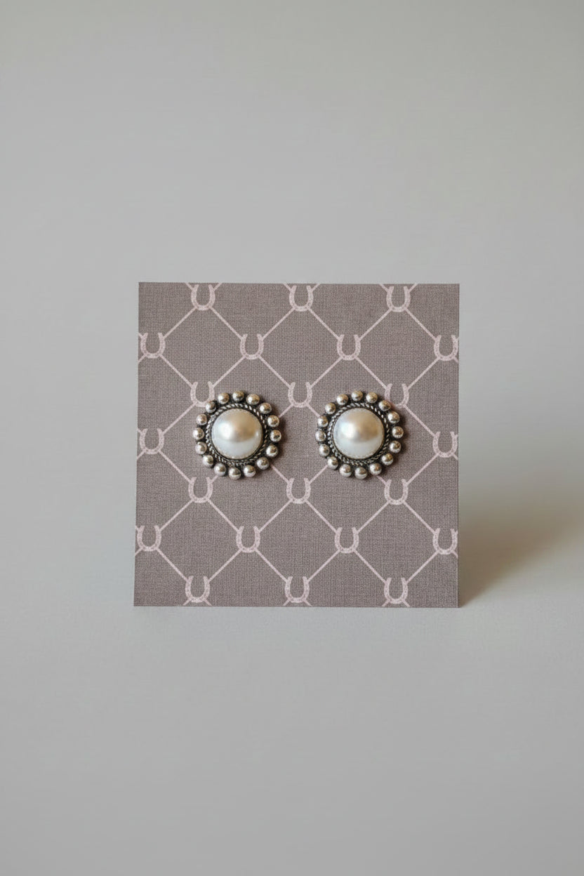 Medium Dover Silver Earrings