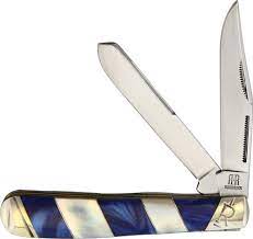 Rough Ryder- BLUE OCEAN TRAPPER FOLDING KNIFE