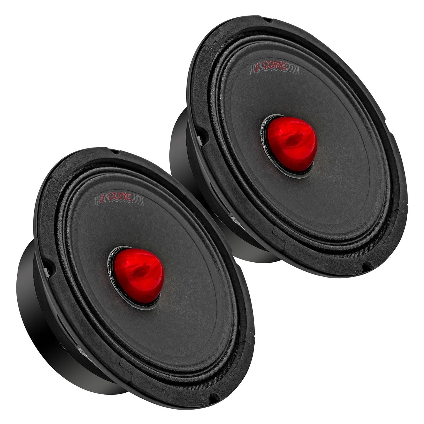 5Core 6.5 Inch Midrange Car Door Speaker 360W Subwoofer w Aluminum Bullet 4Ω Sub Woofer