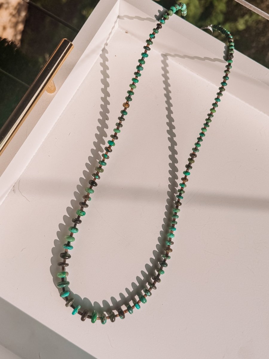 Easy Come, Easy Go 25" Turquoise Necklace