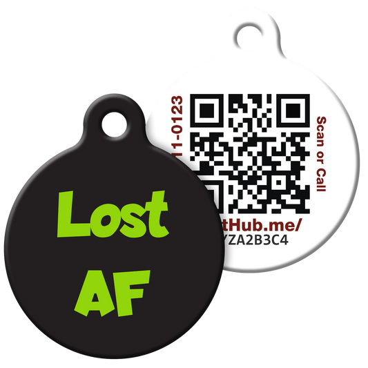 QR ID Pet Tag - Lost AF