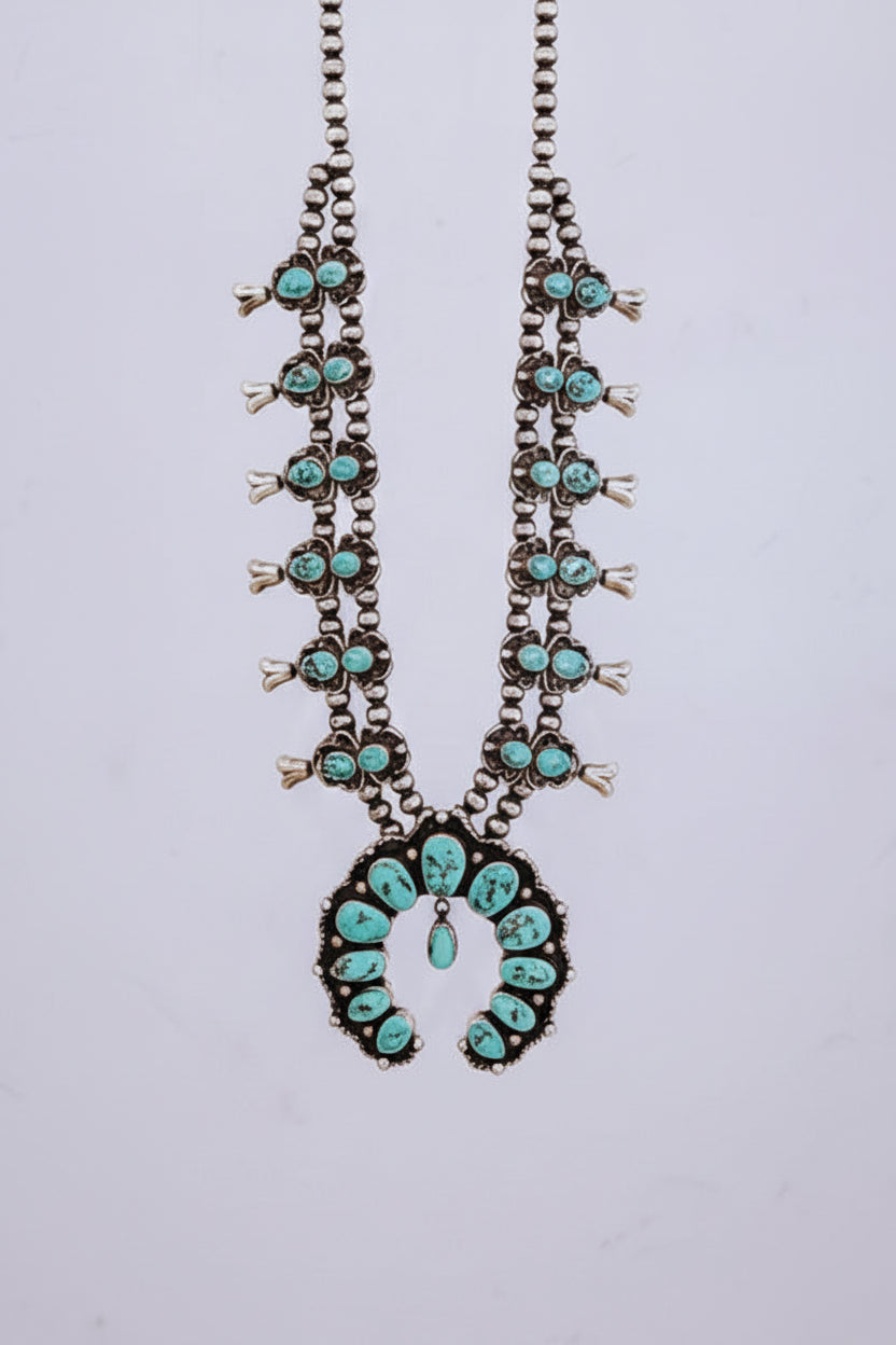 Elkton Turquoise Squash Necklace + Earring Set