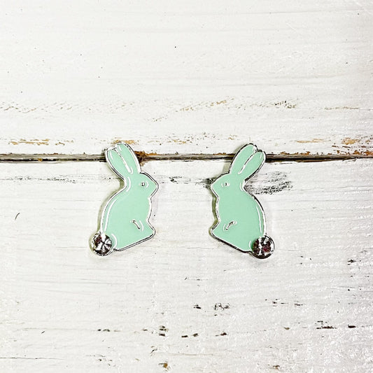 Mint Bunny Earrings