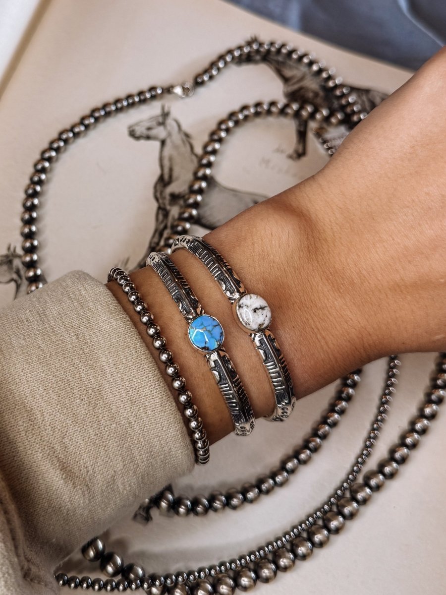 Eskota Stamped Cuff Bracelet