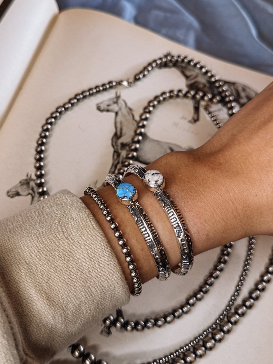 Eskota Stamped Cuff Bracelet
