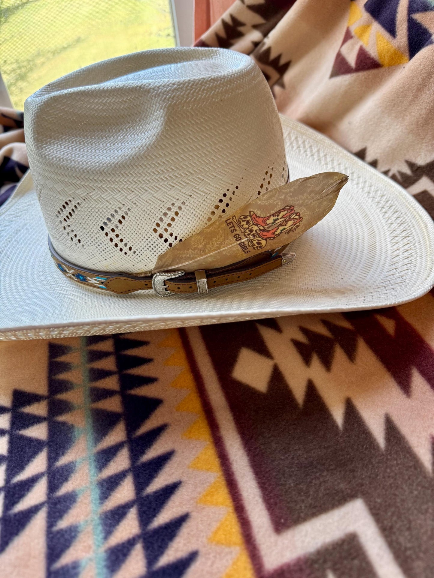 Let's Go Girls Hat Feather