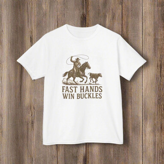 Fast Hands Win Buckles Kids Tee