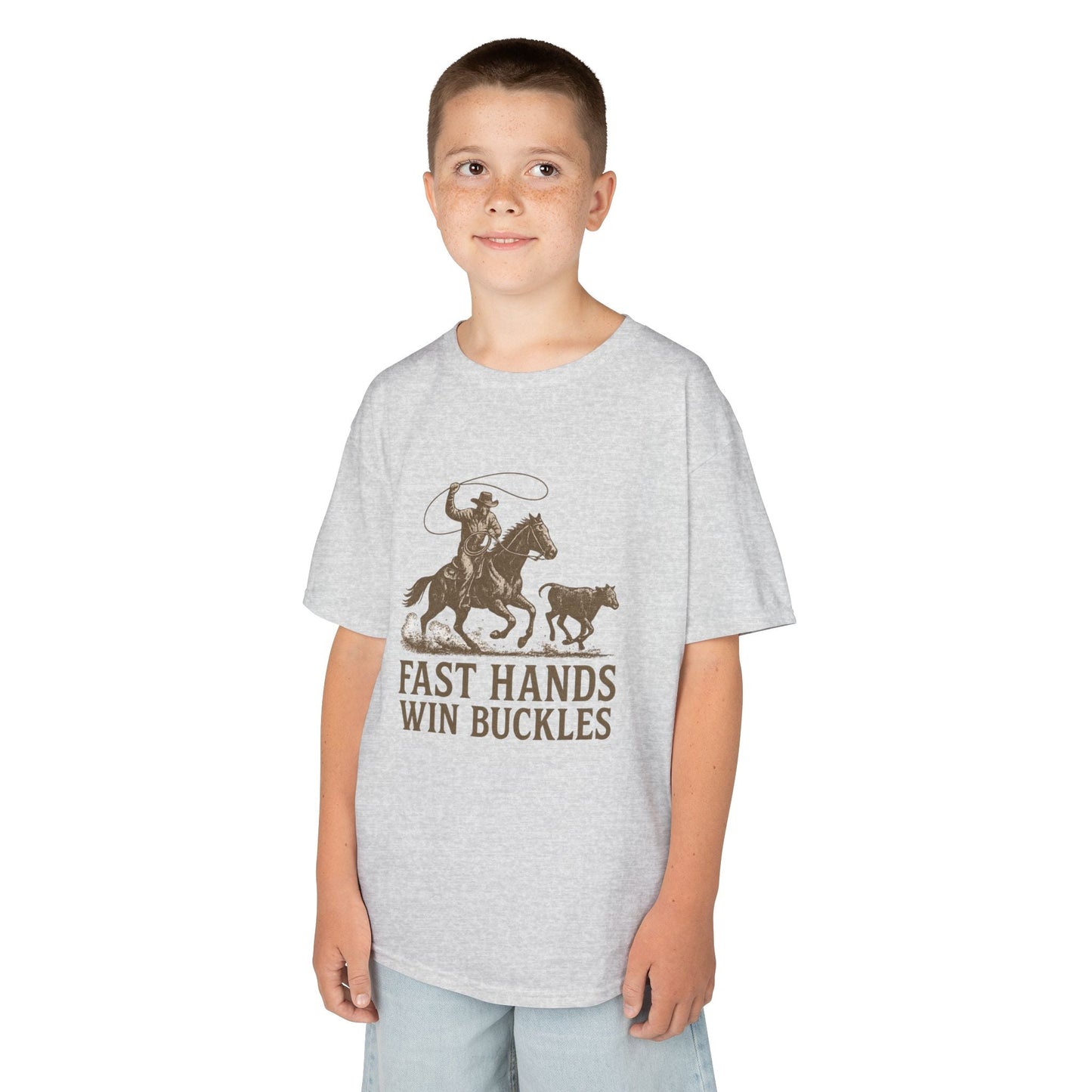 Fast Hands Win Buckles Kids Tee