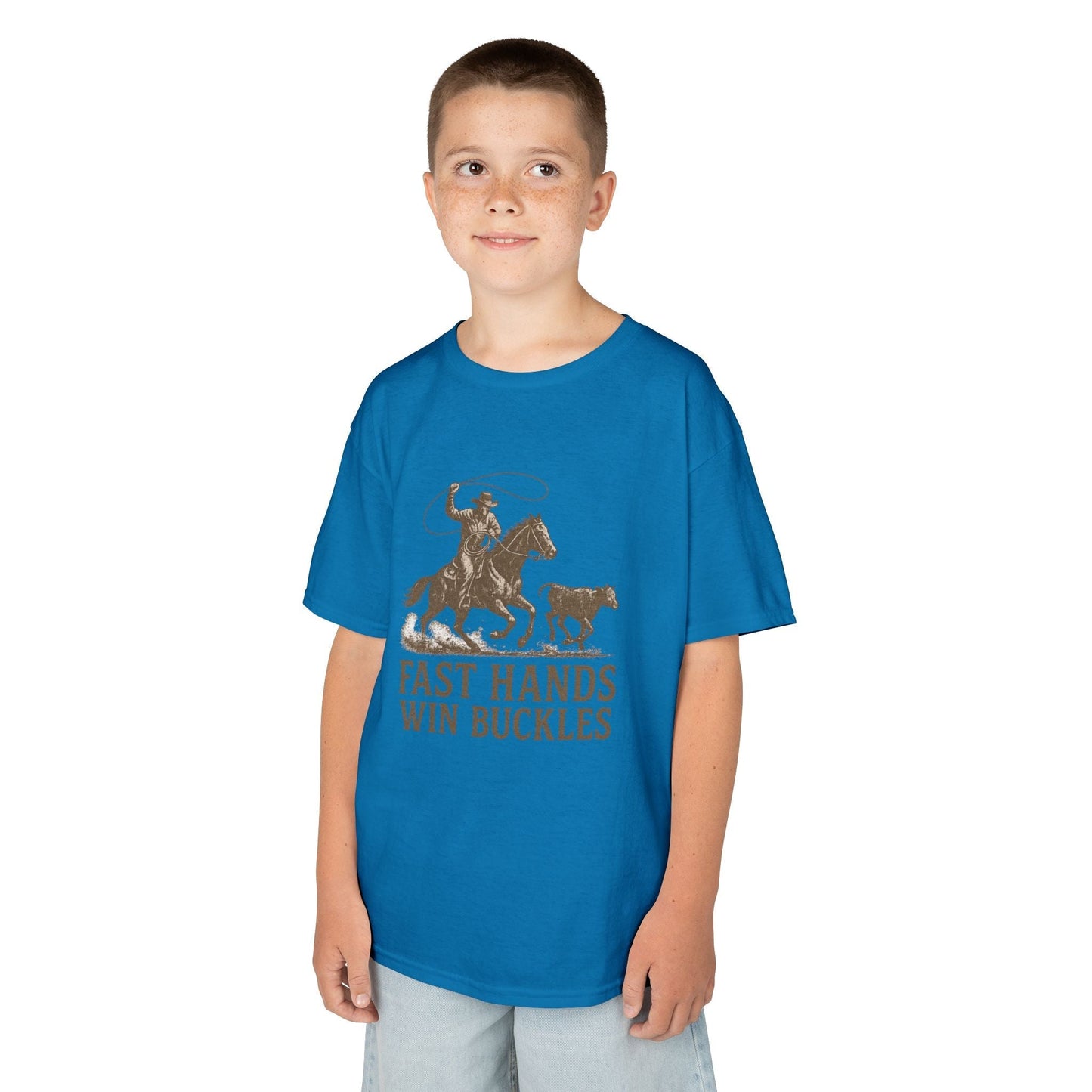 Fast Hands Win Buckles Kids Tee