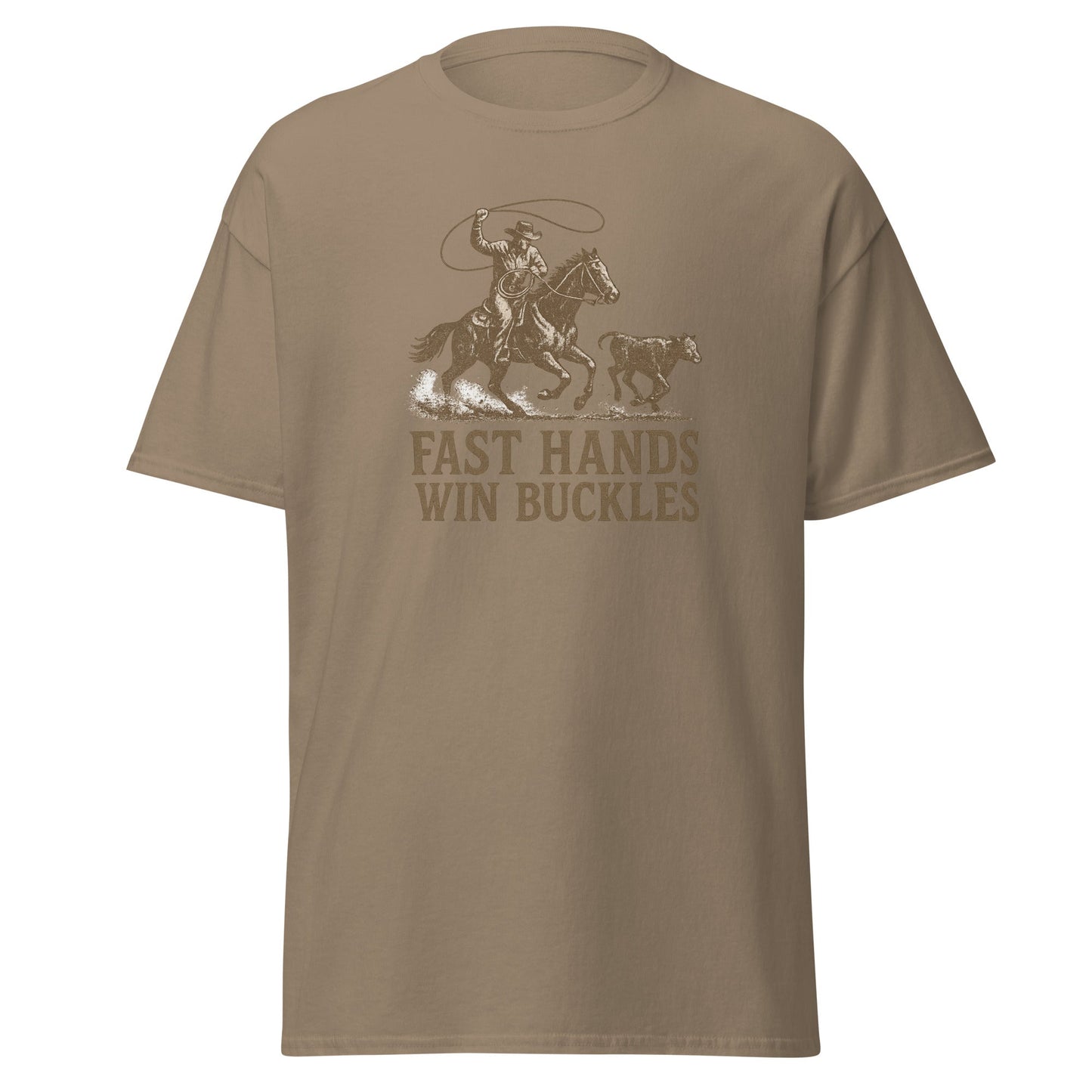Fast Hands Win Buckles Men’s Graphic Tee