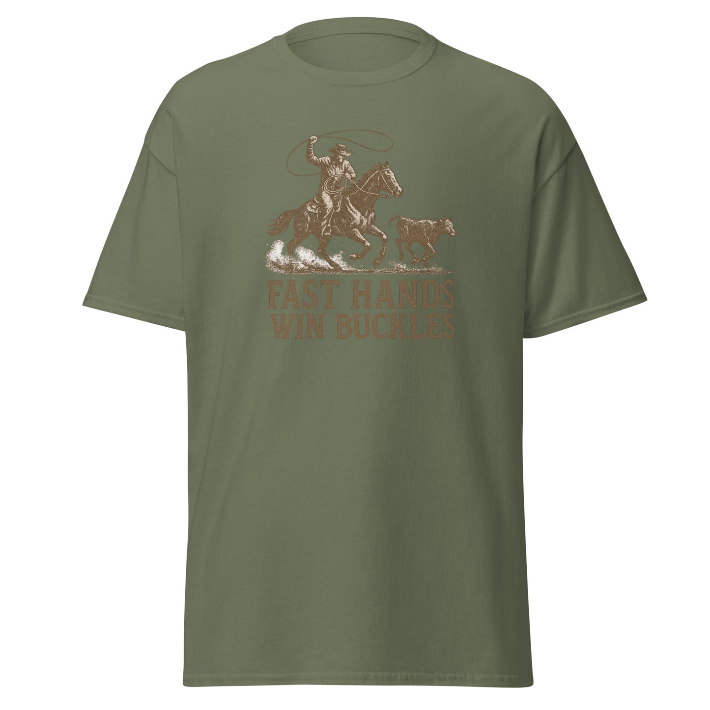 Fast Hands Win Buckles Men’s Graphic Tee