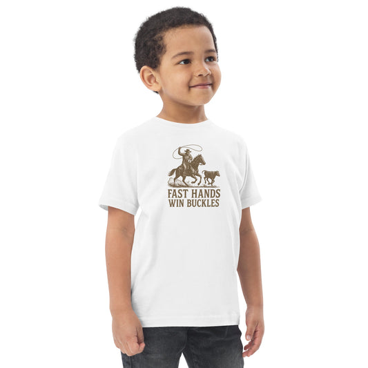 Fast Hands Win Buckles Toddler's Tee