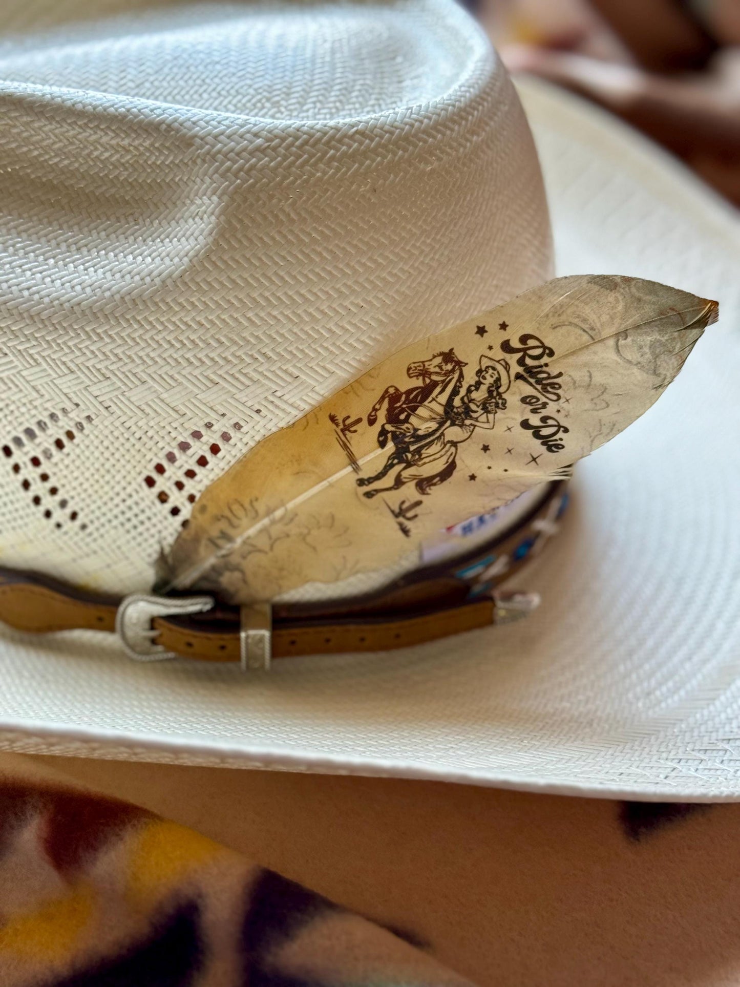 Ride Or Die Hat Feather