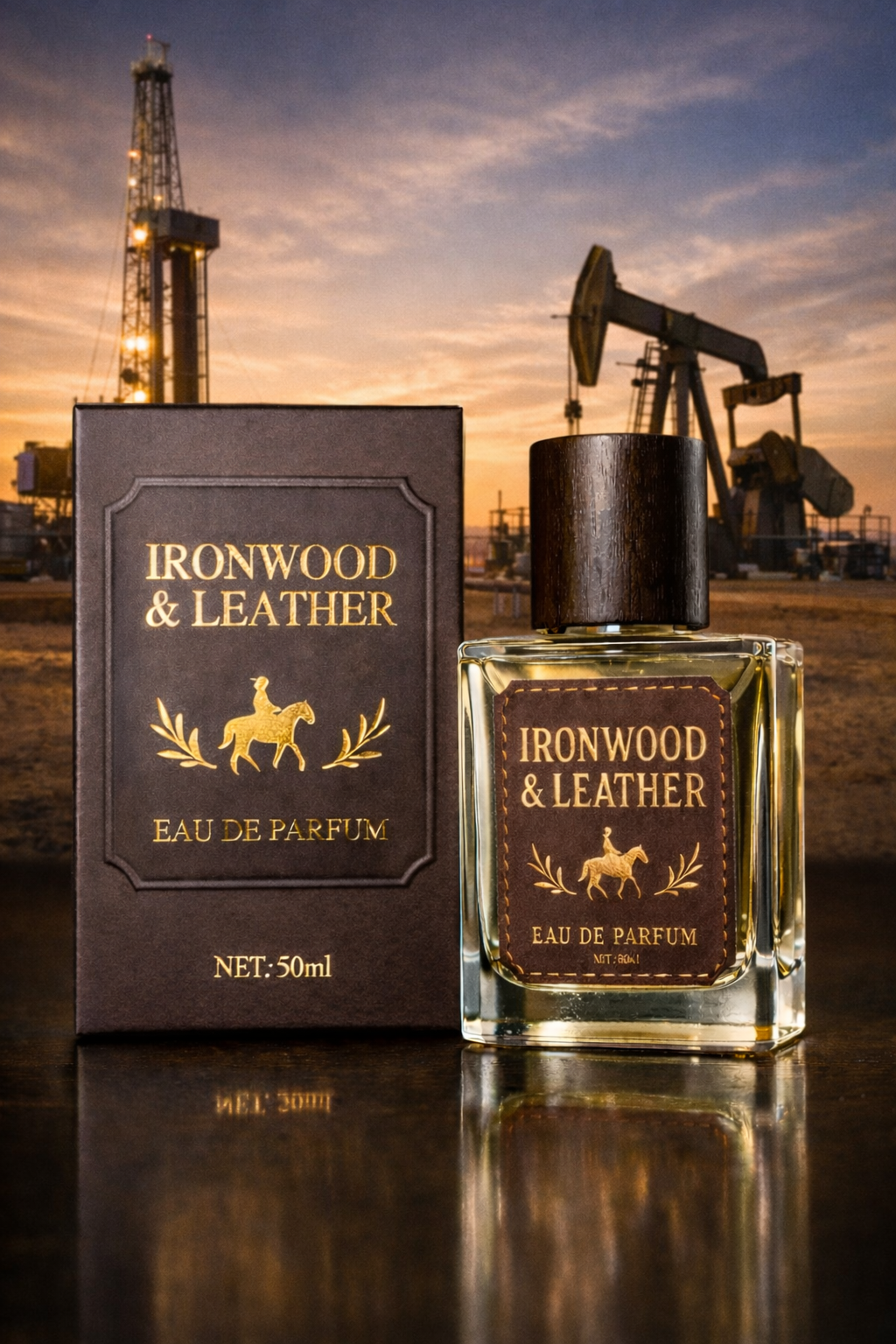 Ironwood & Leather Men's Cologne | Western Cowboy Fragrance