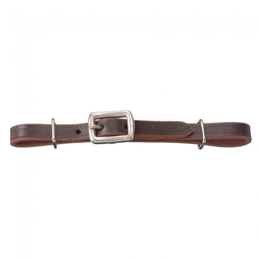 Miniature Adjustable Flat Leather Curb Strap