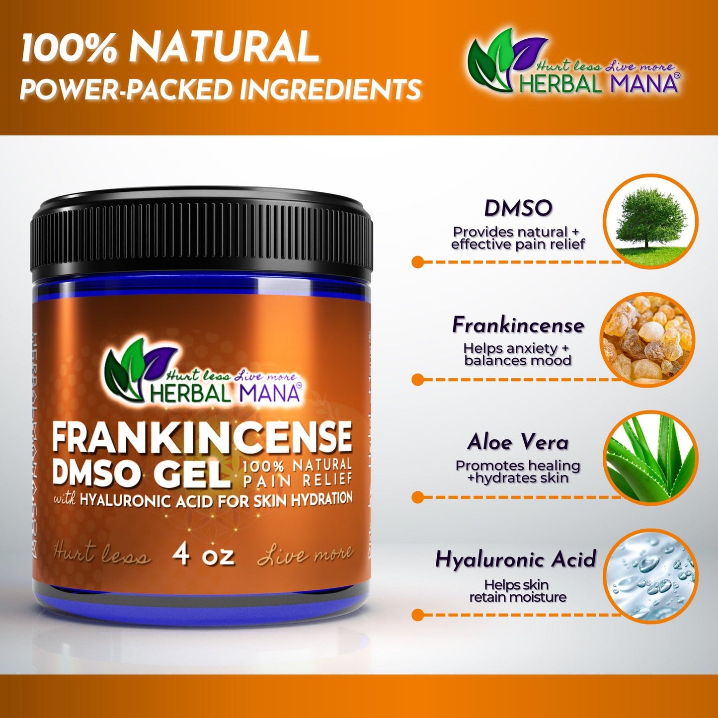Frankincense DMSO Gel with Hyaluronic Acid