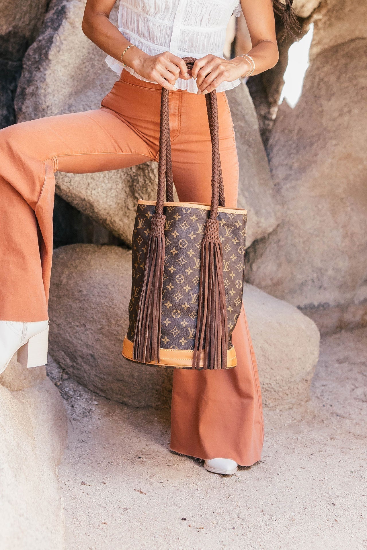 VINTAGE BOHO FRENCH TOTE