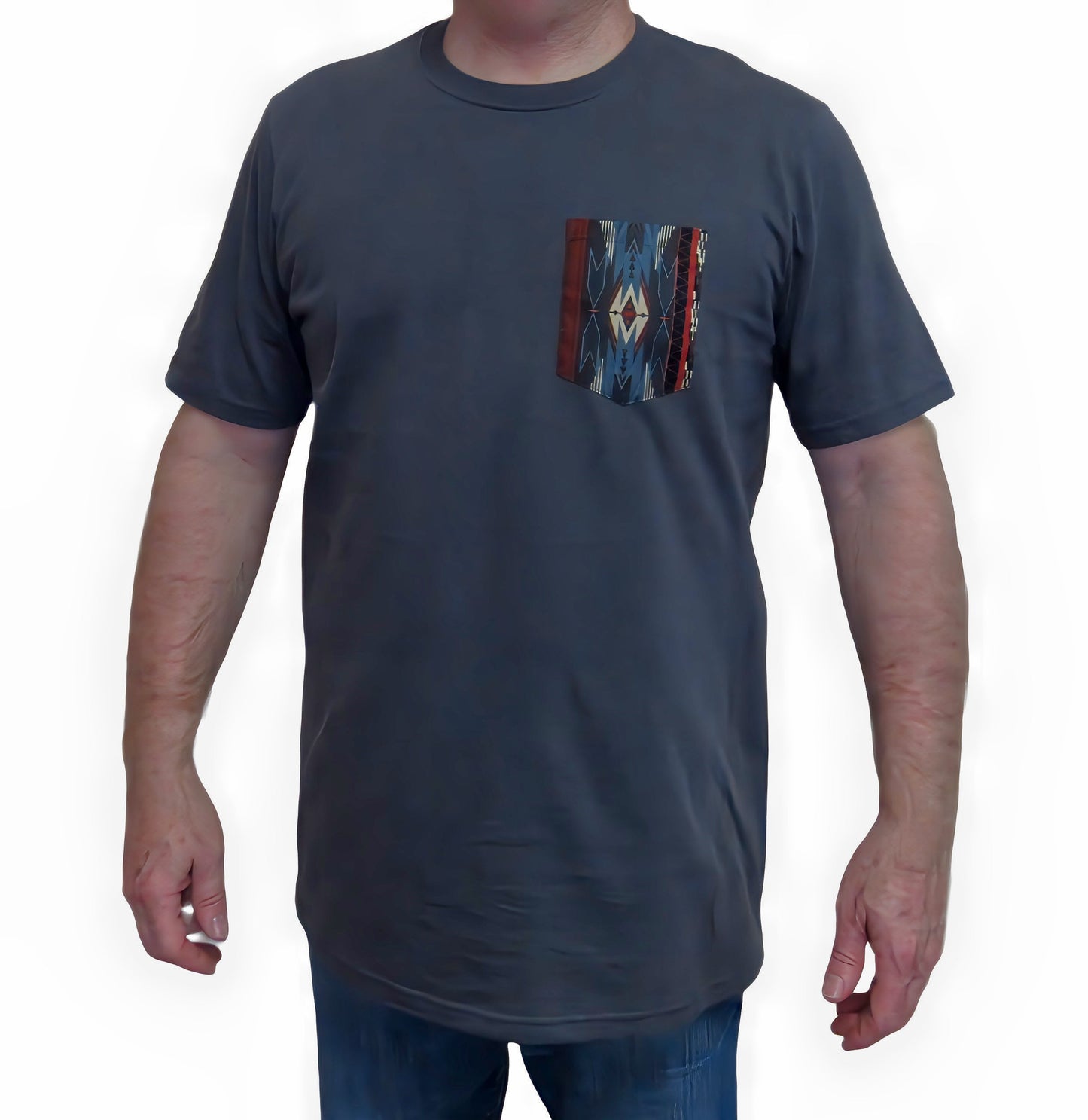 Flying R Ranchwear - Southwest Print - Pocket T-shirt - Made in USA